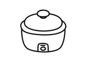 電飯煲簡(jiǎn)筆畫(huà)