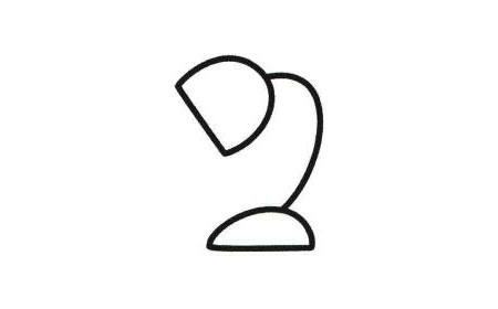臺(tái)燈簡(jiǎn)筆畫(huà)法步驟03