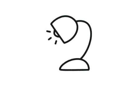 臺(tái)燈簡(jiǎn)筆畫(huà)法步驟05