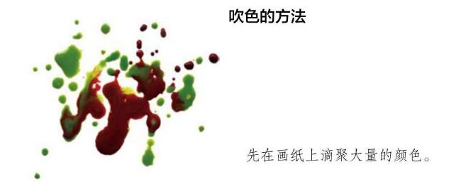 水彩畫吹色的方法