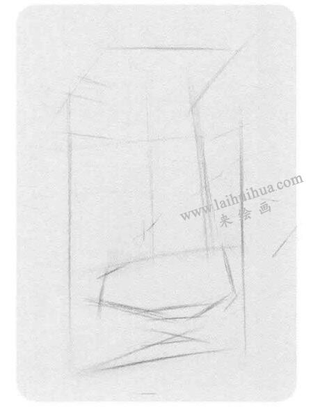 石膏鼻子素描畫(huà)法步驟01