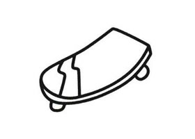 滑板簡(jiǎn)筆畫(huà)