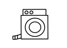 洗衣機(jī)簡(jiǎn)筆畫(huà)