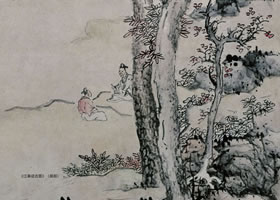 藍瑛《江皋話古圖》軸賞析