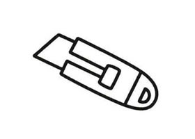 美工刀簡(jiǎn)筆畫(huà)