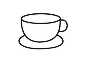 茶杯簡(jiǎn)筆畫(huà)