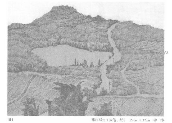 華江寫生,風(fēng)景素描
