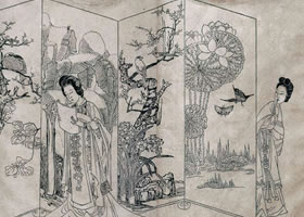 陳洪綬《窺簡》賞析