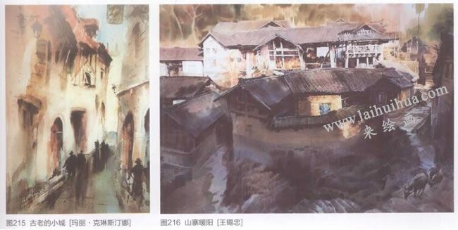 寫生型的創(chuàng)作方法，風(fēng)景水彩畫