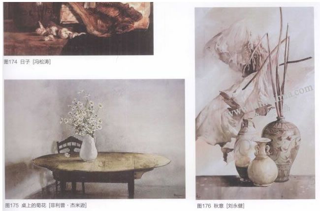 寫生型的創(chuàng)作方法，水彩靜物畫