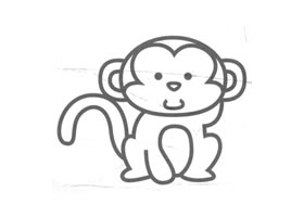 猴子兒童畫(huà)法（三）