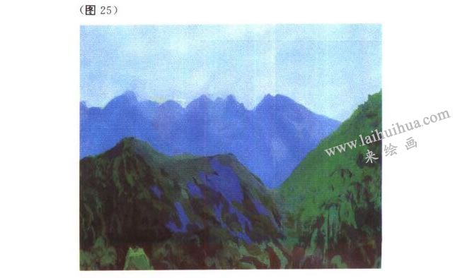 水粉畫(huà)干濕結(jié)合法
