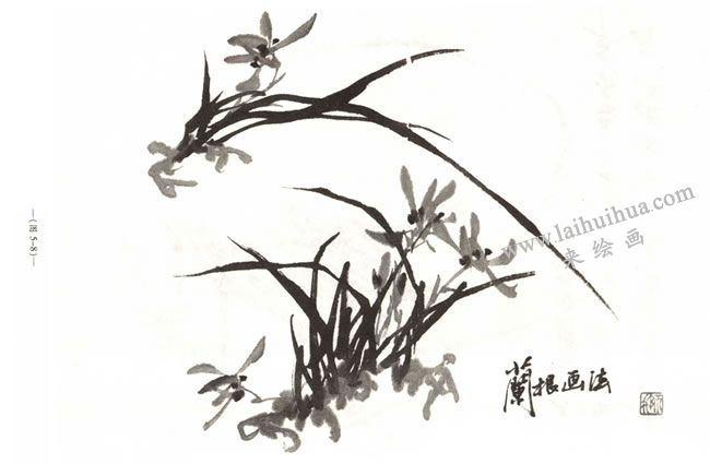 蘭花的畫法05