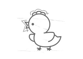 小雞的兒童畫(huà)法（二）