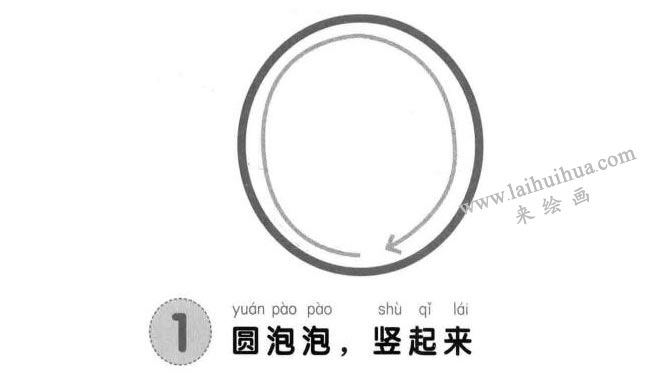 貓頭鷹兒童畫法步驟圖解01
