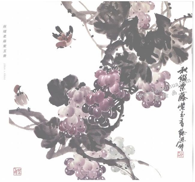葡萄國(guó)畫法作品范例01