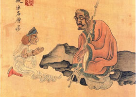 陳洪綬《雜畫冊之羅漢圖》欣賞