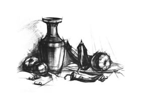 結(jié)構(gòu)素描的寫生步驟范例（五）