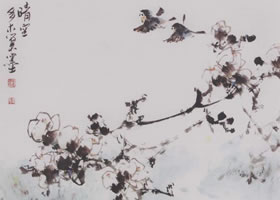 中國(guó)畫(huà)《晴空展翅》畫(huà)法