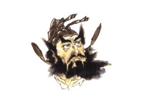 畫“鐘馗”要點(diǎn),“鐘馗”頭部步驟圖