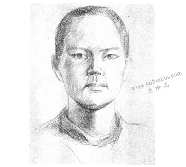 人物頭像素描寫生技法步驟03
