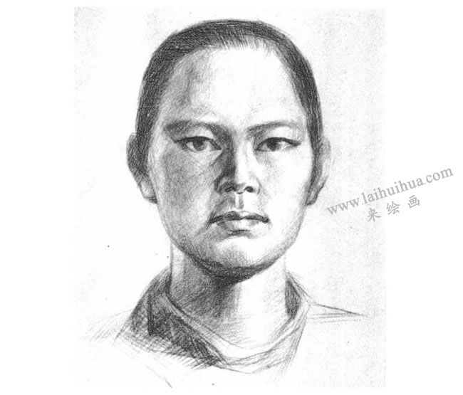 人物頭像素描寫生技法步驟04