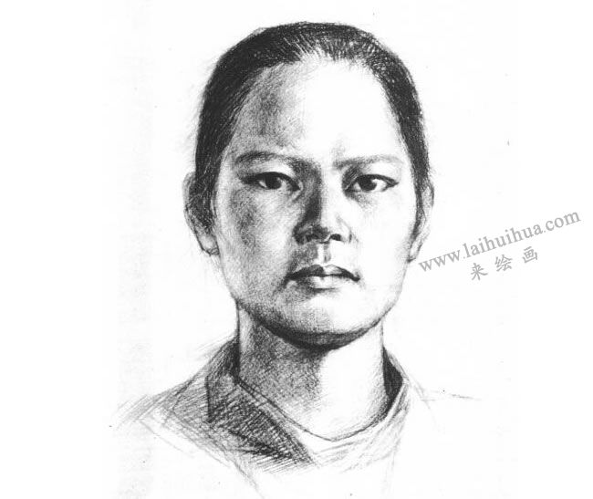 人物頭像素描寫生技法步驟05