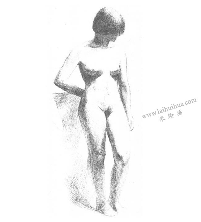 人體素描寫生技法步驟04