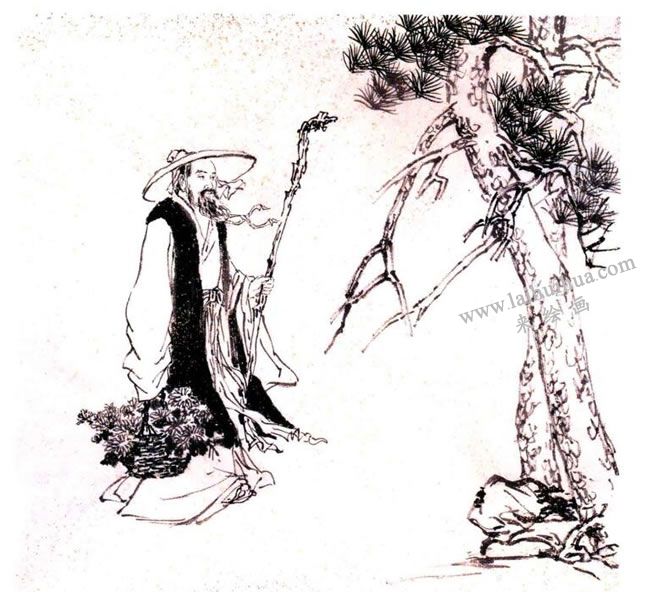 《采菊?qǐng)D》步驟圖06