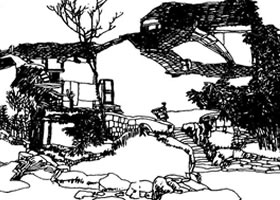 速寫作品《矮寨》