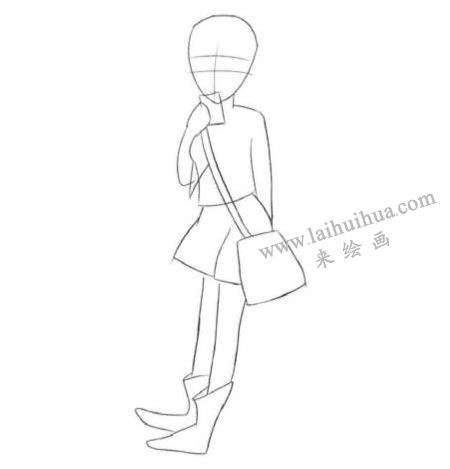 美麗兔女孩Q版美少女繪制步驟01