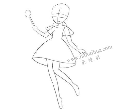 雙馬尾Q版美少女繪制步驟01