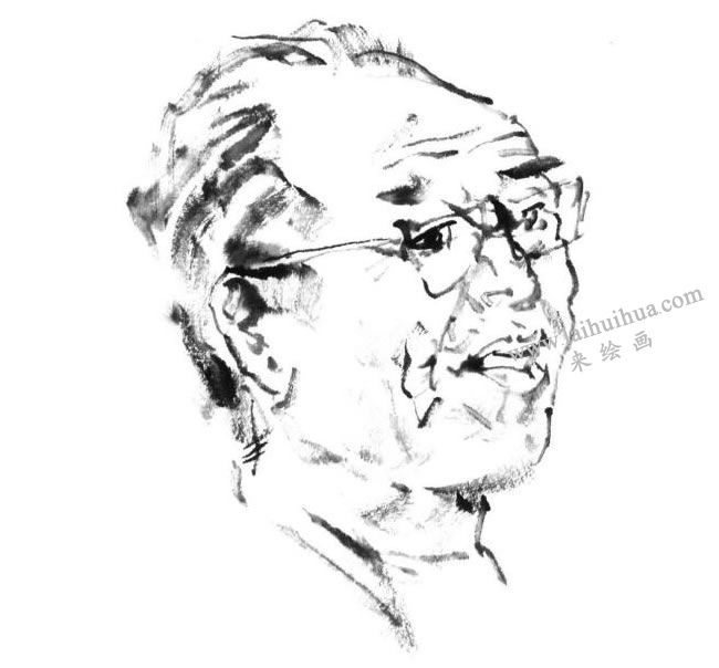 中國寫意人物畫技法七級步驟圖02