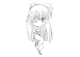 運(yùn)動型Q版美少女大圖