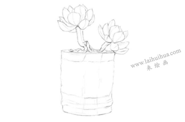 黃麗素描畫法步驟01