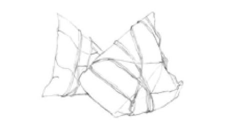 粽子素描畫法畫法步驟01