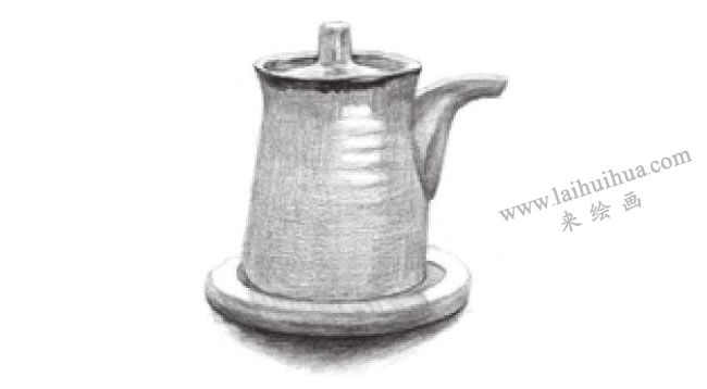 調(diào)料瓶素描畫(huà)法步驟03