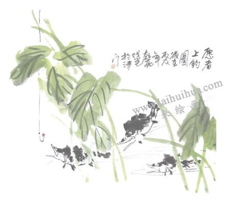 鱖魚國畫畫法步驟05