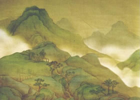 青綠山水畫(huà)《山水》的創(chuàng)作過(guò)程