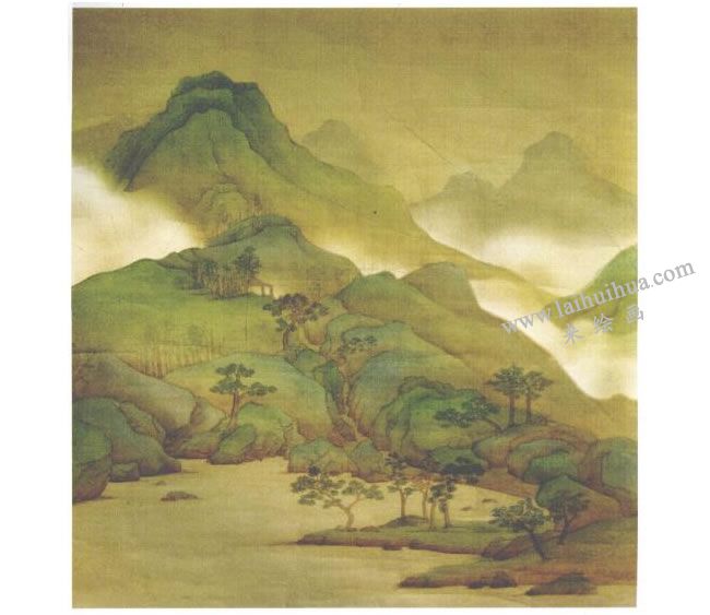 《山水》的創(chuàng)作過(guò)程：完成圖