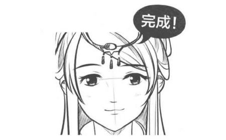 古風(fēng)卡通畫(huà)的面部五官表現(xiàn)方法步驟05