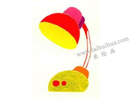 臺(tái)燈油畫(huà)棒作畫(huà)步驟圖解04