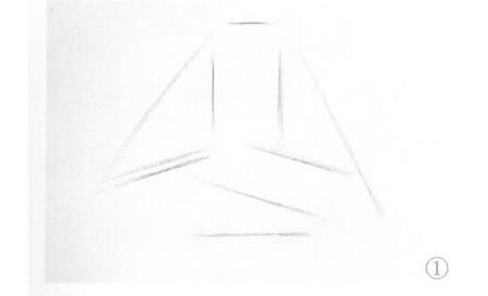 墨汁盒和毛筆組合素描畫法步驟01