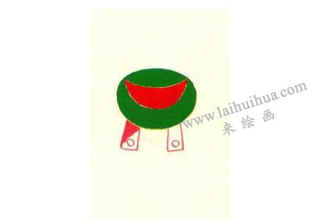 青蛙油畫棒作畫步驟02
