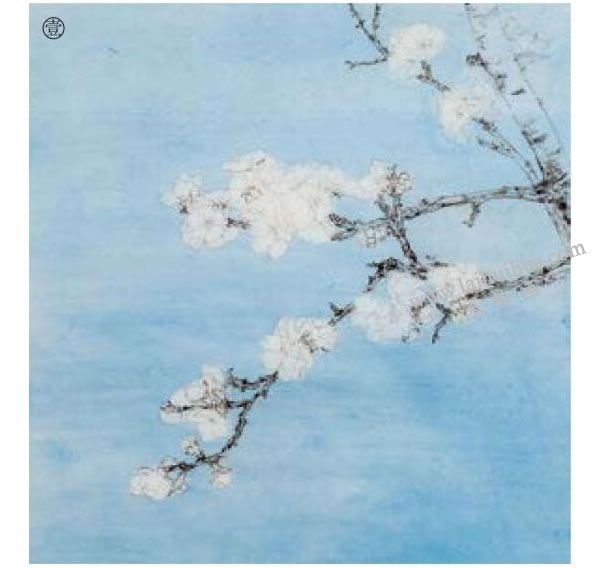杏花工筆畫法步驟范例01