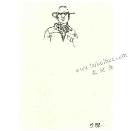 人物速寫(xiě)站姿的畫(huà)法步驟01