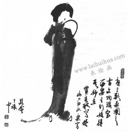 寫(xiě)意人物畫(huà)小品三彩印象