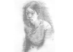 《學(xué)生肖像》素描寫生