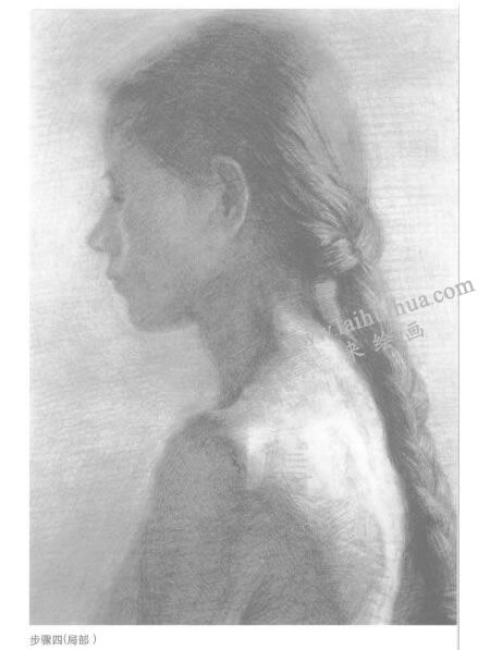 《女人體》素描寫生步驟04