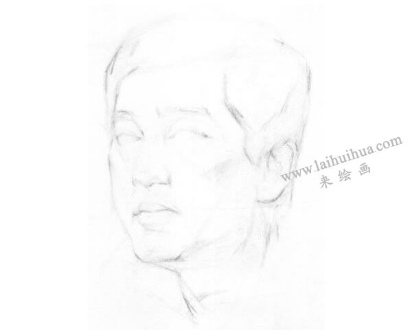 《男子頭像》素描畫(huà)法步驟圖示01